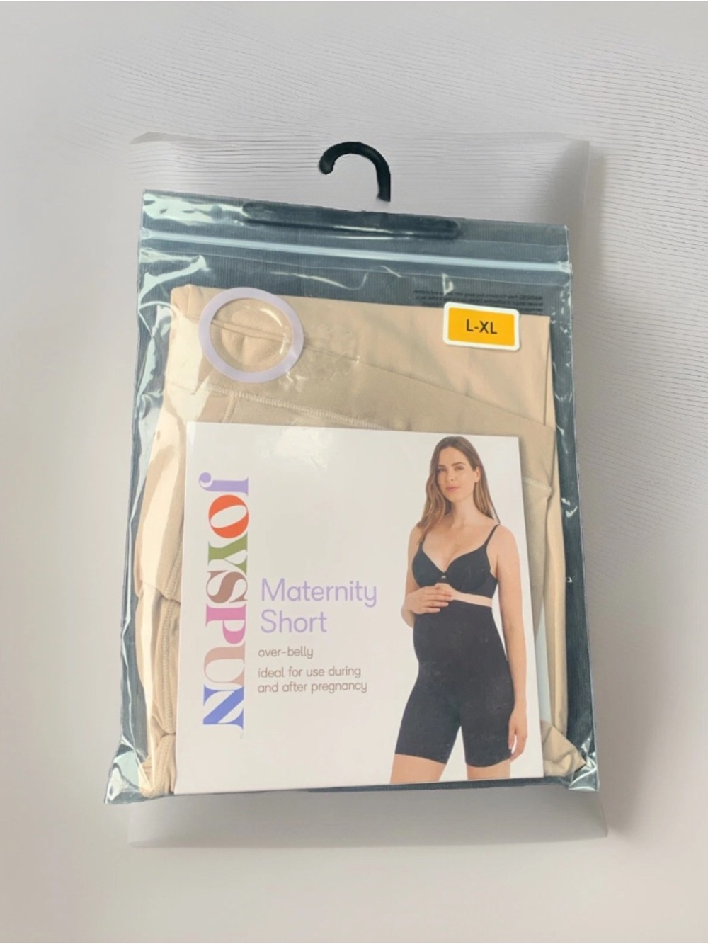 2/$20 Joyspun Nude Maternity Shaping Short - L-XL